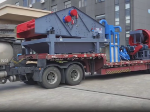 1845J一200洗砂脫水一體機、GT15*50滾筒篩發(fā)往湖北